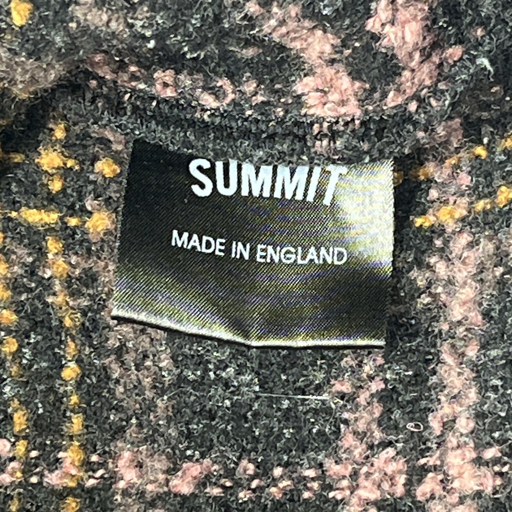 Summit UK Flannel Heavy Jacket Plaid Snap Button Up Chest Hip Pockets Medium - Picture 10 of 11